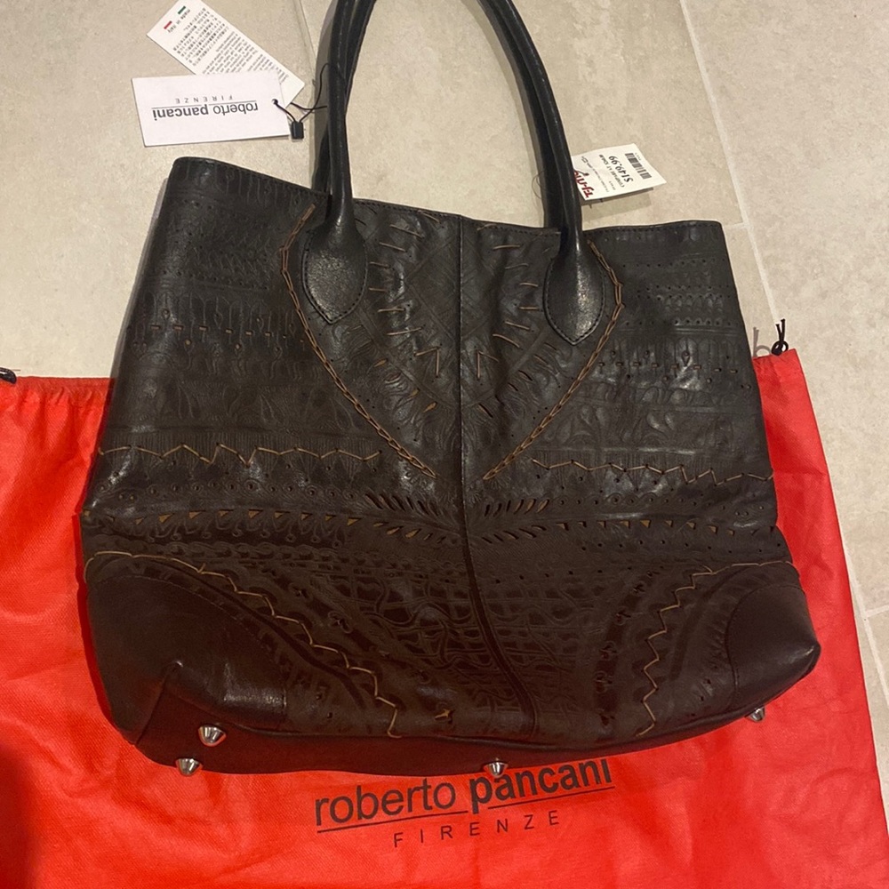 Roberto Pancani Leather Tote